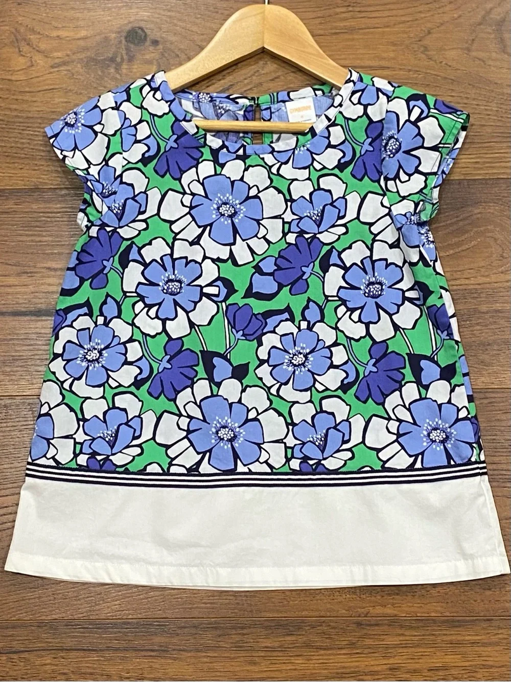 Gymboree Girls ‘Spring Prep’ Blue, Green and White Floral Pant Set Size 5/6